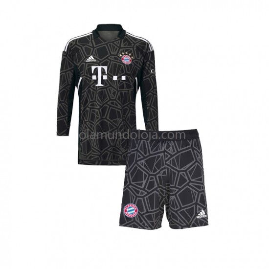 Camisola Bayern de Munique Guarda-redes Criança Equipamento Segundo 2022-2023 Manga Comprida